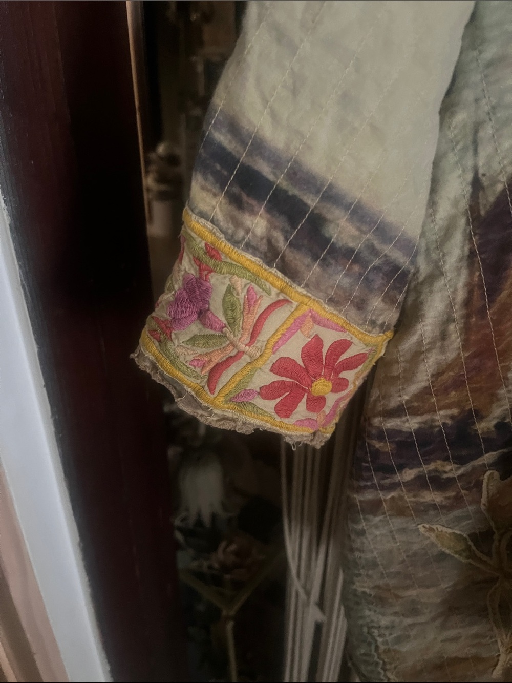 Magnolia Pearl Mint Sage Floral Kimono Jacket - Picture 12 of 16